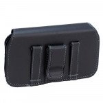 Wholesale Galaxy S3 Extendable Horizontal Pouch (Round Black)